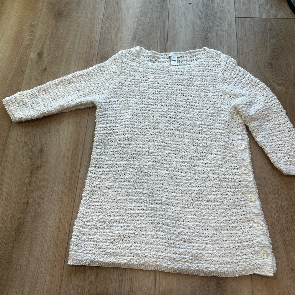 White Knit J. Jill Sweater